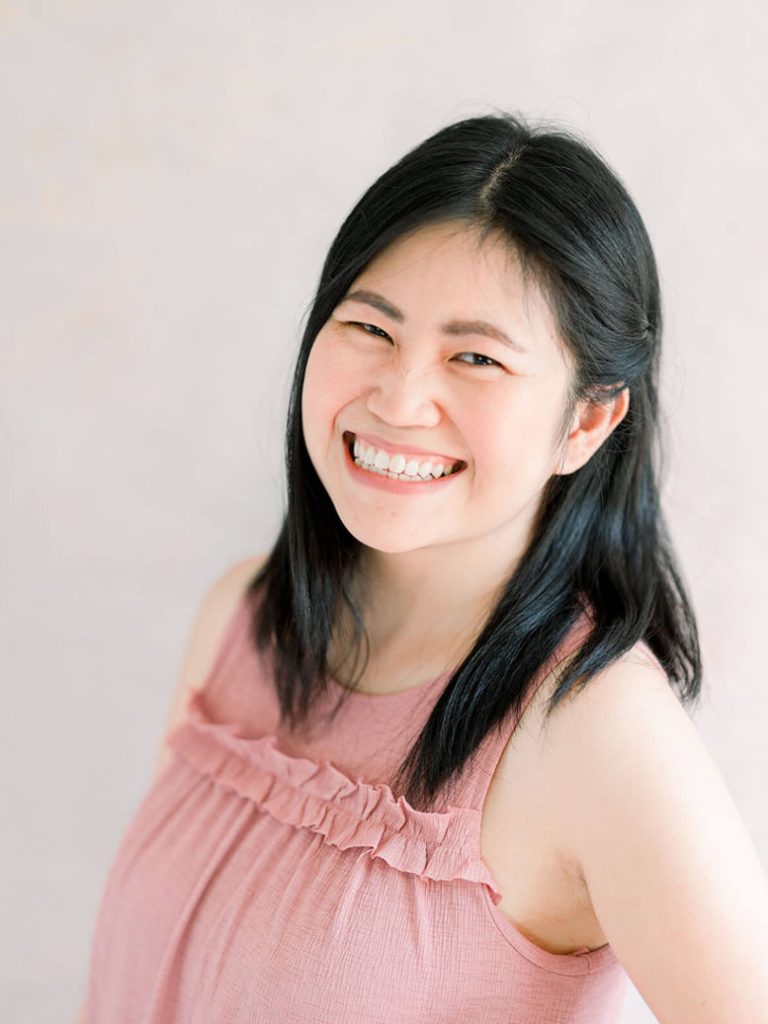 Maggie Herron cake profile smile